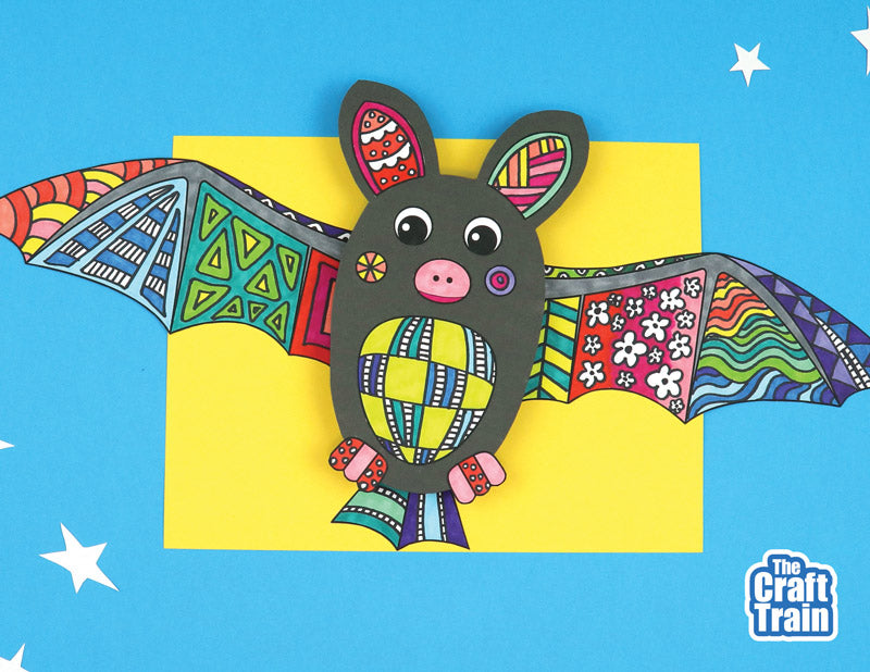3D Bat Pattern Art