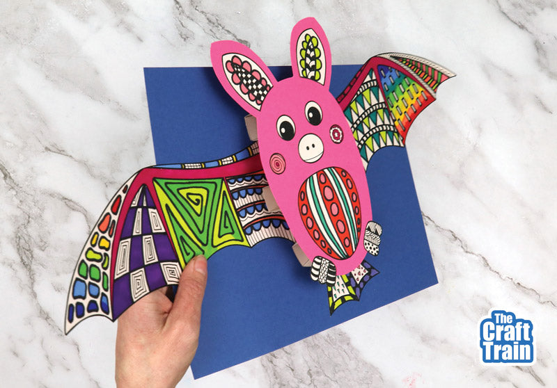 3D Bat Pattern Art