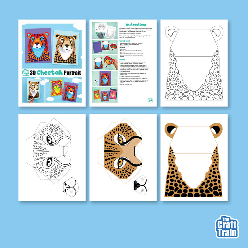 3D Paper Cheetah