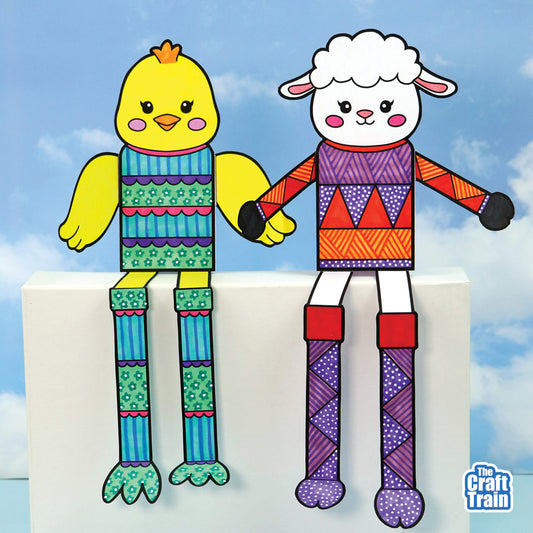 Spring Pattern Art Animals