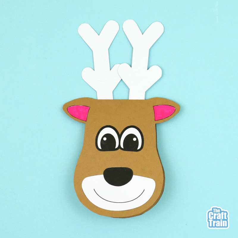 Candy cane reindeer card