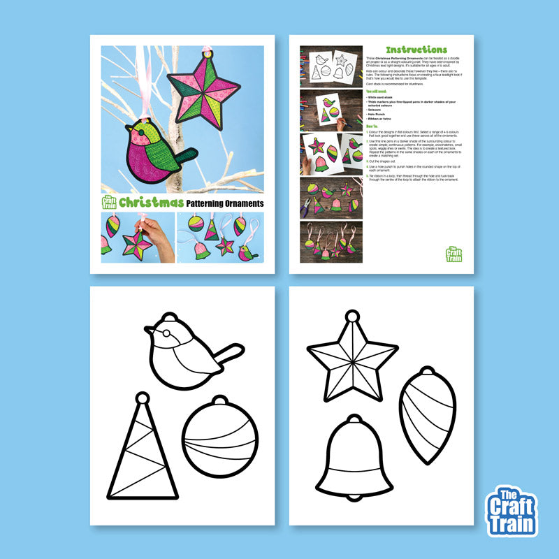 Christmas Patterning Baubles
