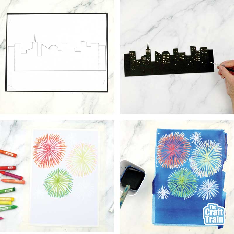 3D Fireworks Art