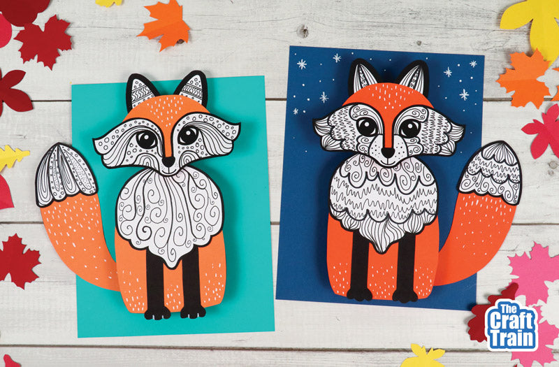 3D Pattern Art Fox
