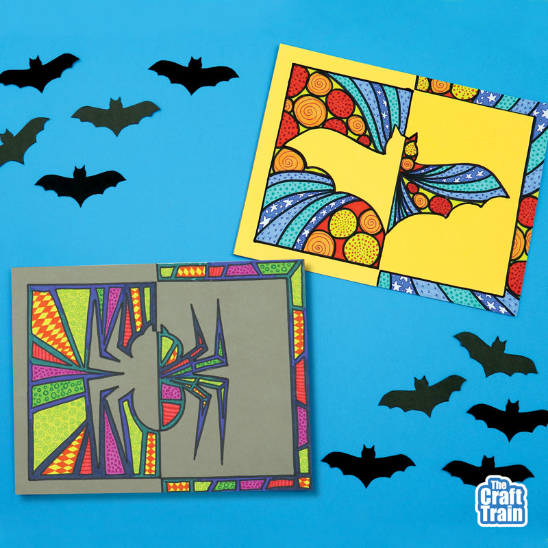 Halloween Positive Negative Art – The Craft Train Shop