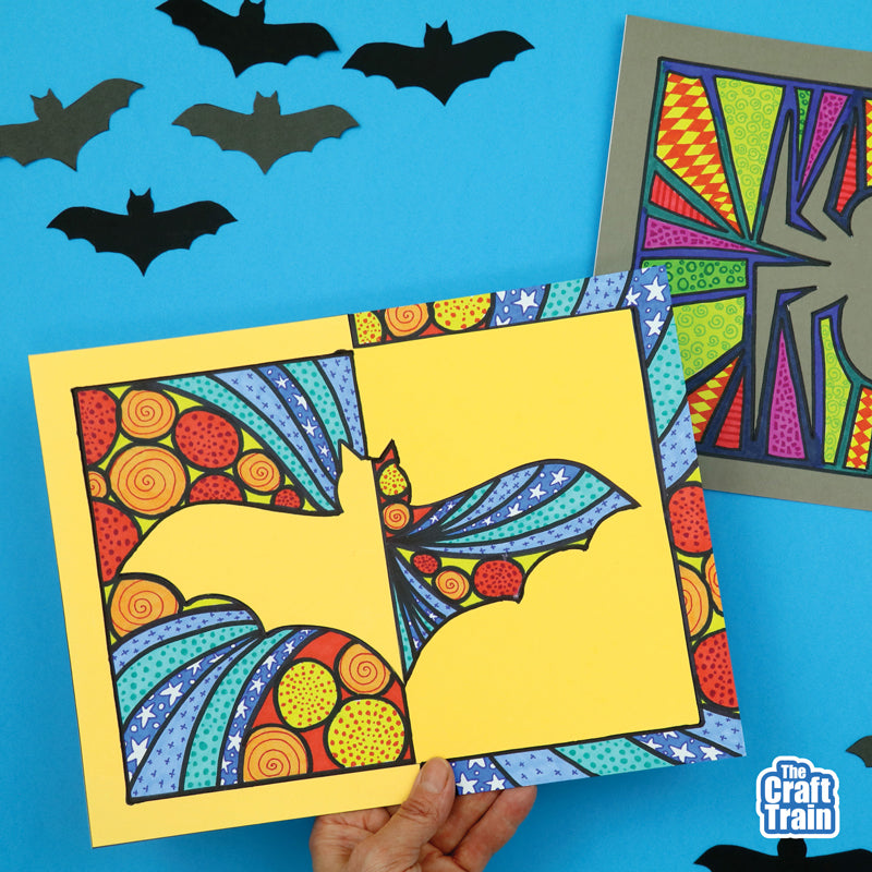 Halloween Positive Negative Art – The Craft Train Shop