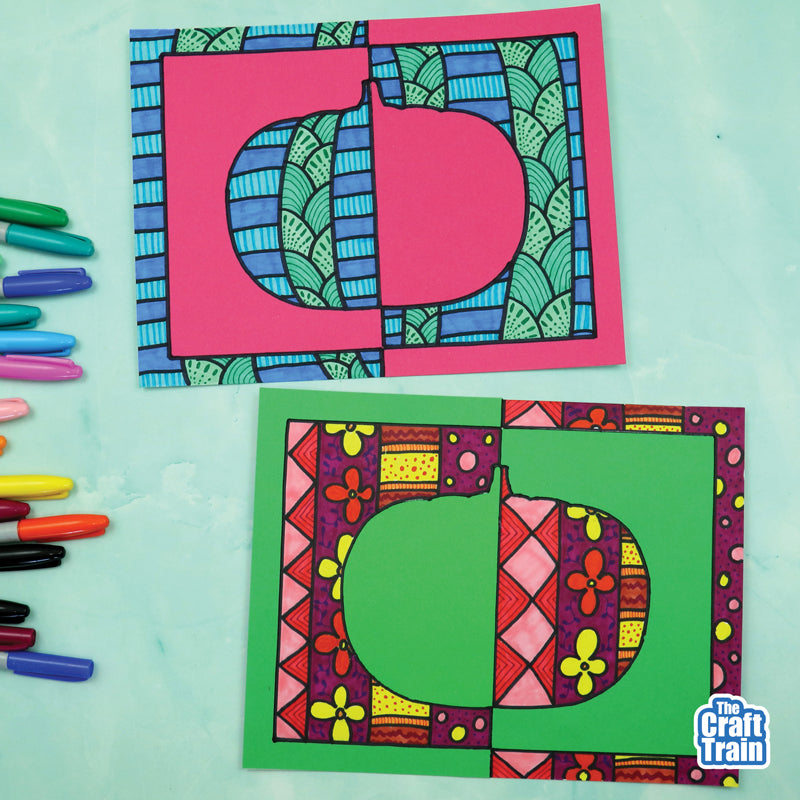 Halloween Positive Negative Art – The Craft Train Shop