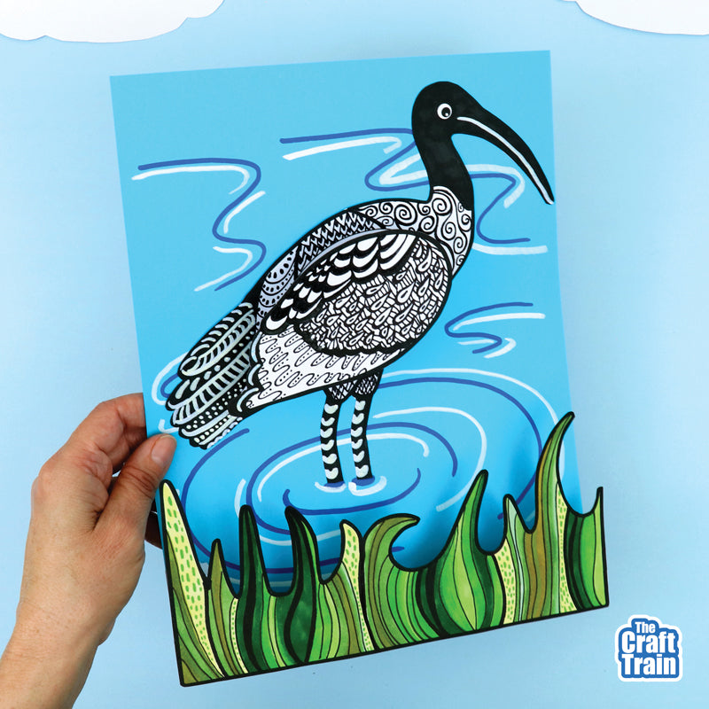 3D Pattern Art Ibis
