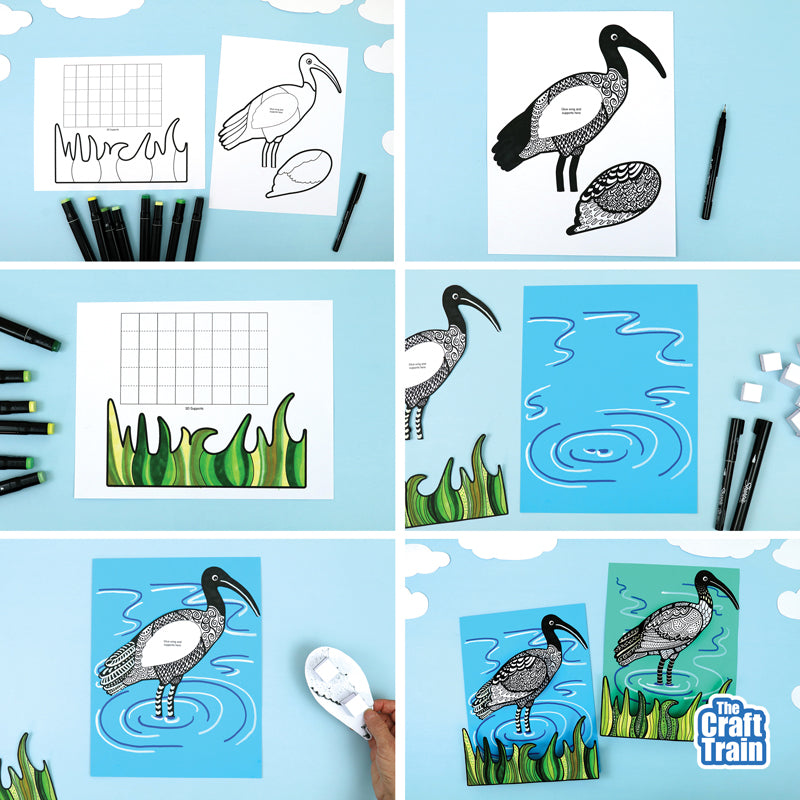 3D Pattern Art Ibis