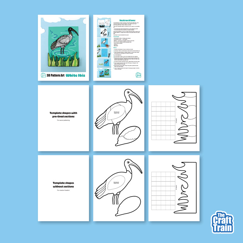 3D Pattern Art Ibis