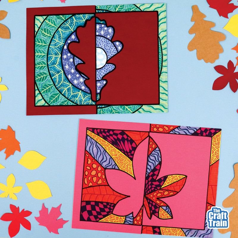 Leaf Positive Negative Art