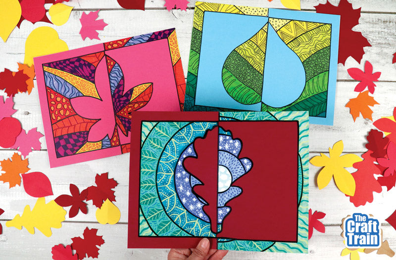 Leaf Positive Negative Art