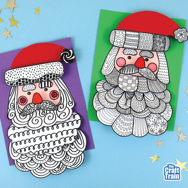 Pattern Art Santa