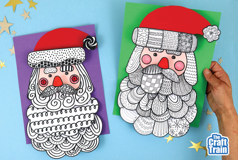 Pattern Art Santa