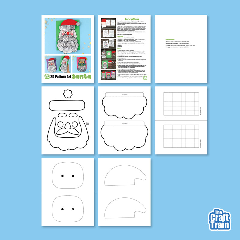 Pattern Art Santa