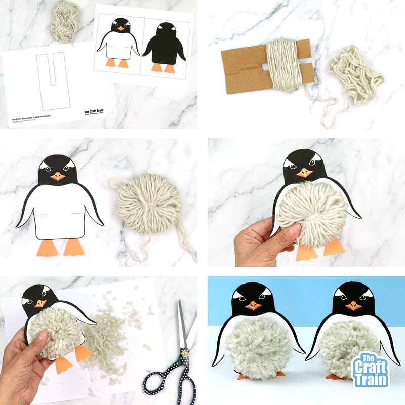 Pom pom penguin