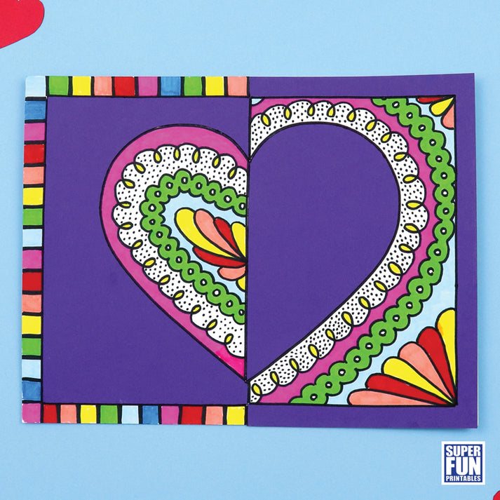 Positive Negative Heart Art – The Craft Train Shop