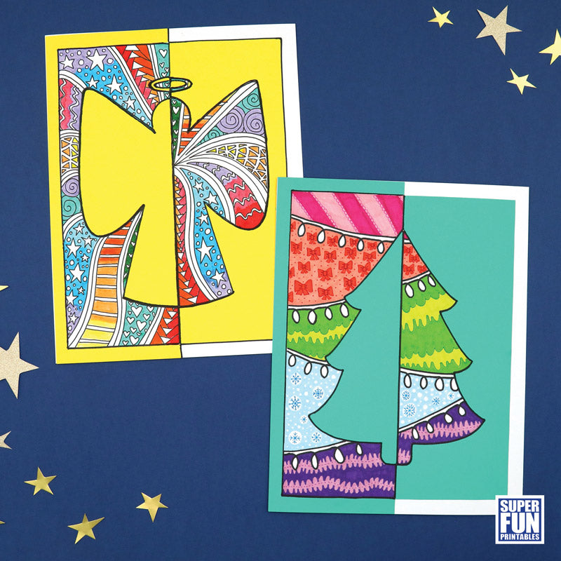 Christmas Positive Negative Art – The Craft Train Shop