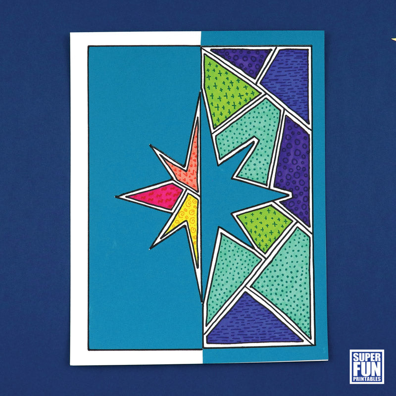 Christmas Positive Negative Art – The Craft Train Shop