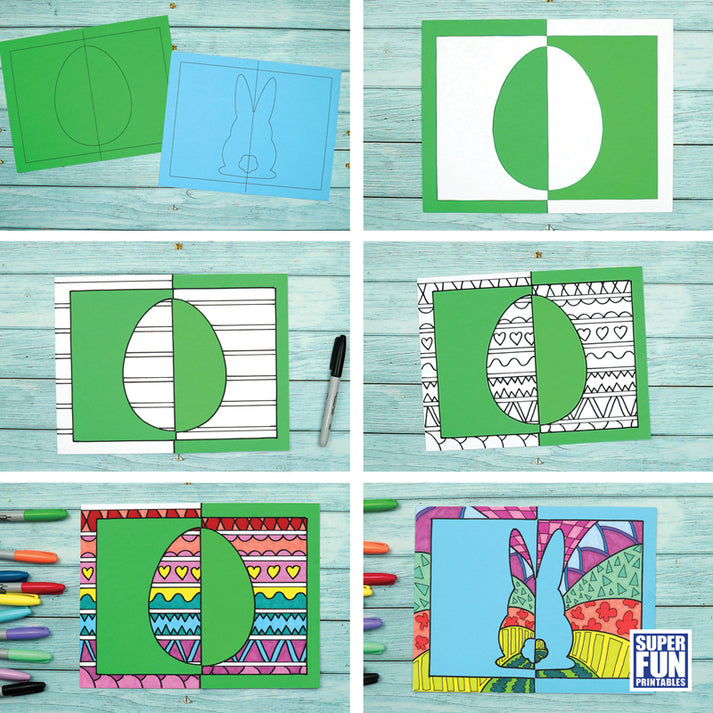 Easter Positive Negative Art – The Craft Train Shop