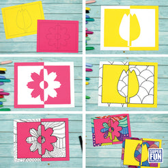 Flower Positive Negative Art – The Craft Train Shop