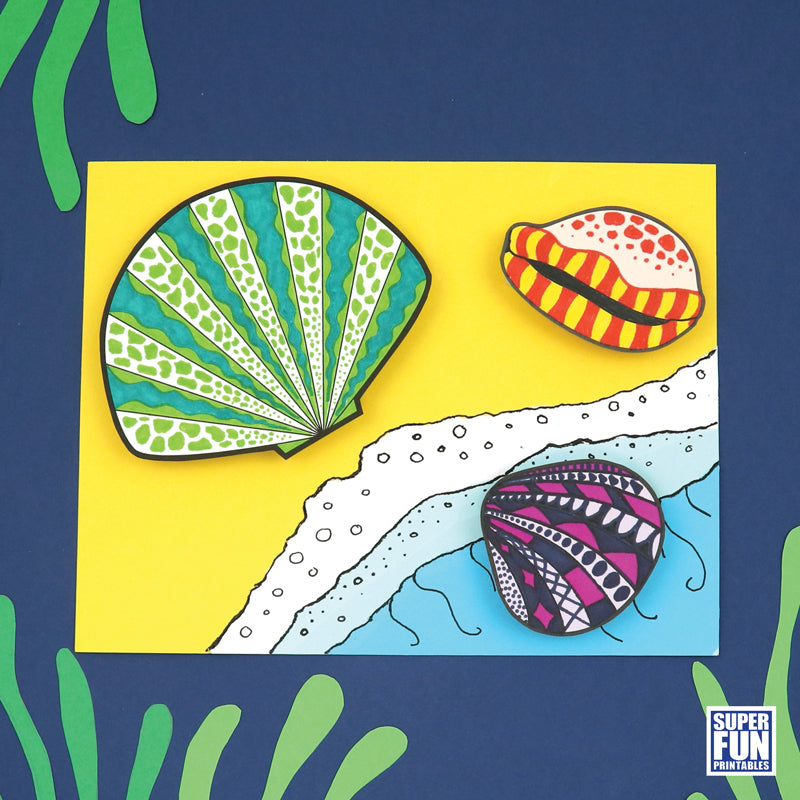 Shell Pattern Cad 3D Shell Pattern Art – The Craft Train Shop