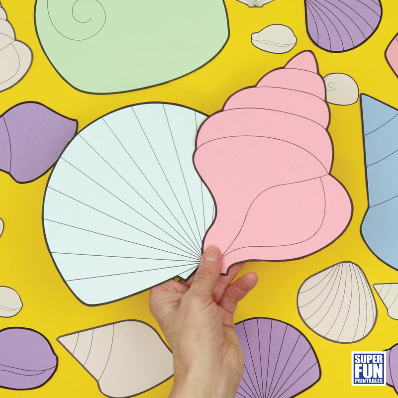 Printable Build A Shell Mixed Shell Templates – The Craft Train Shop