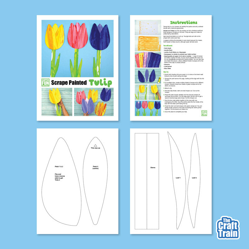 Tulip Scrape Art