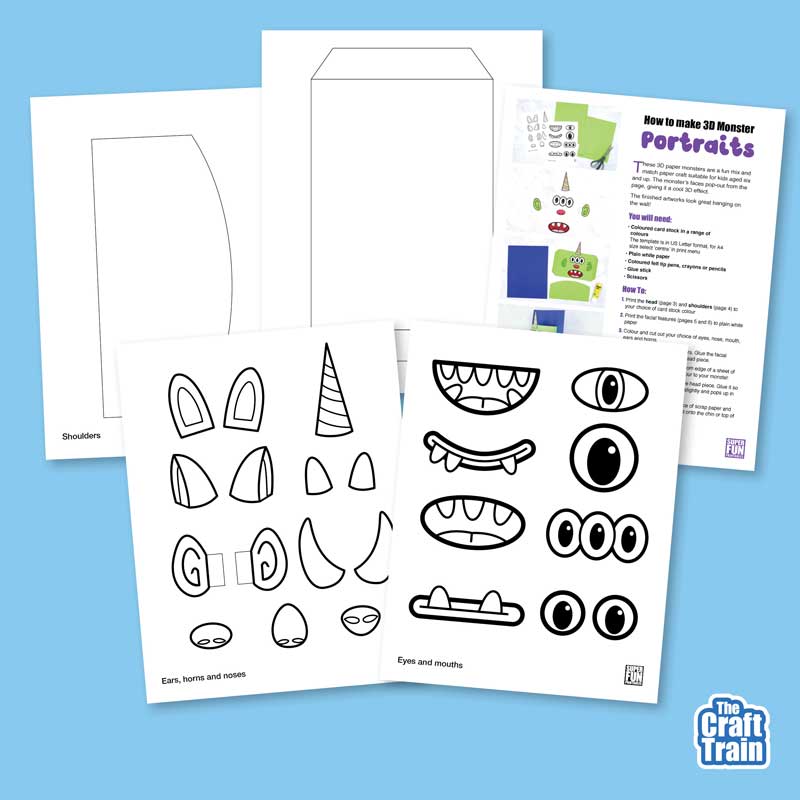 3D monster paper craft