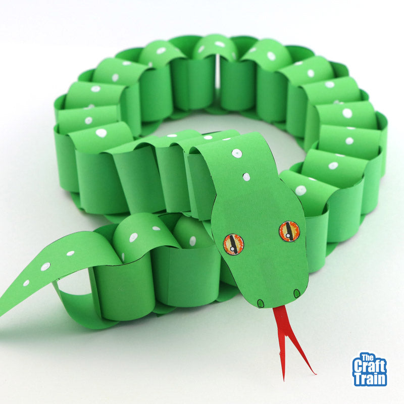Paper chain snake