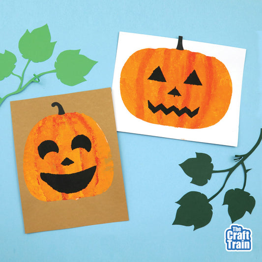 Pumpkin Sponge Painting