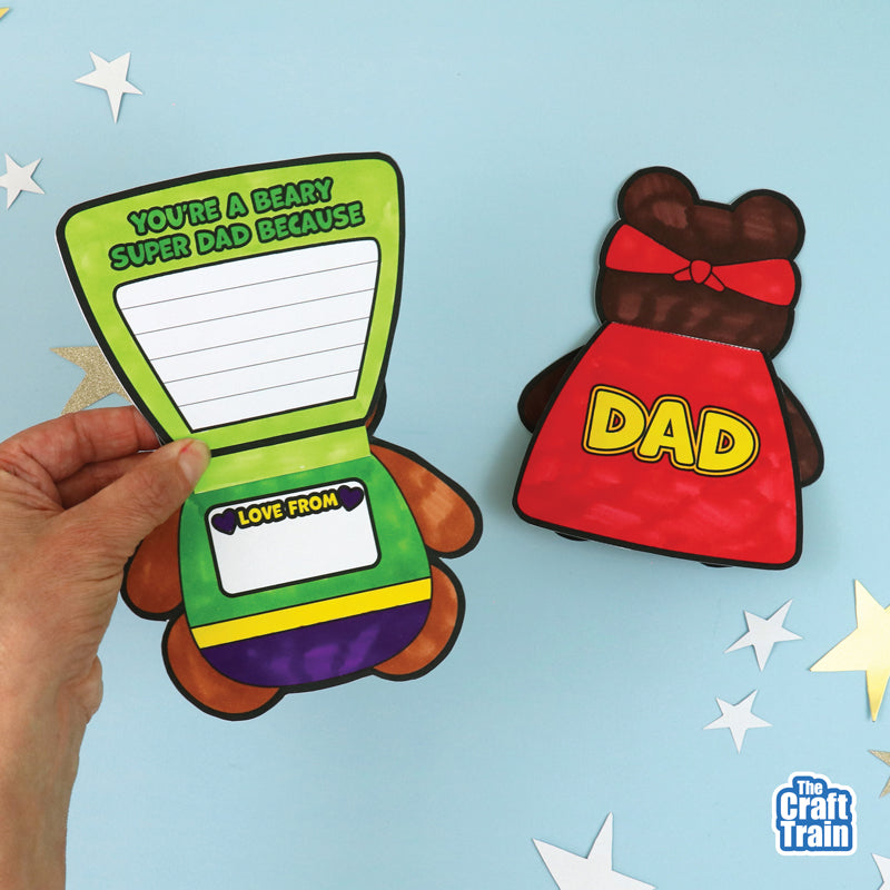 Super Bear Father's Day Card