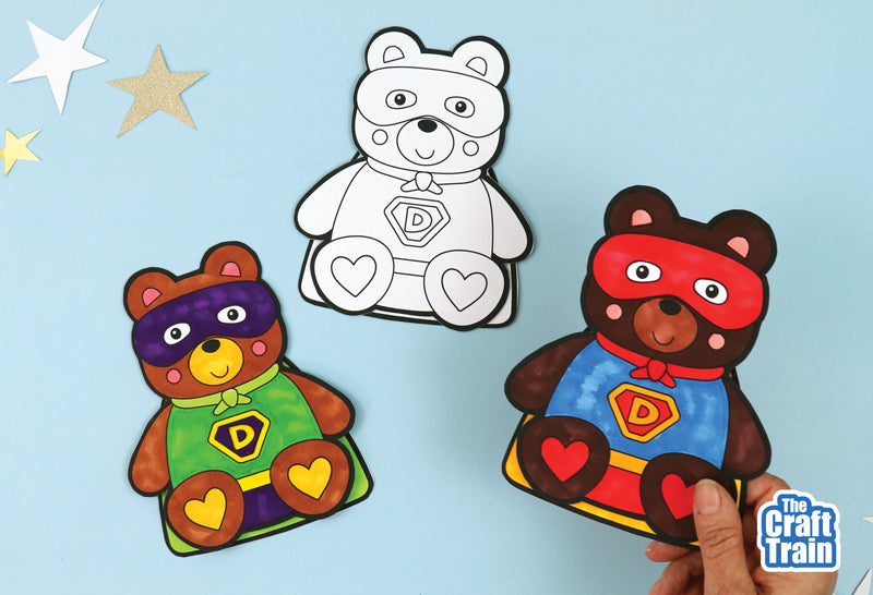 Super Bear Father's Day Card