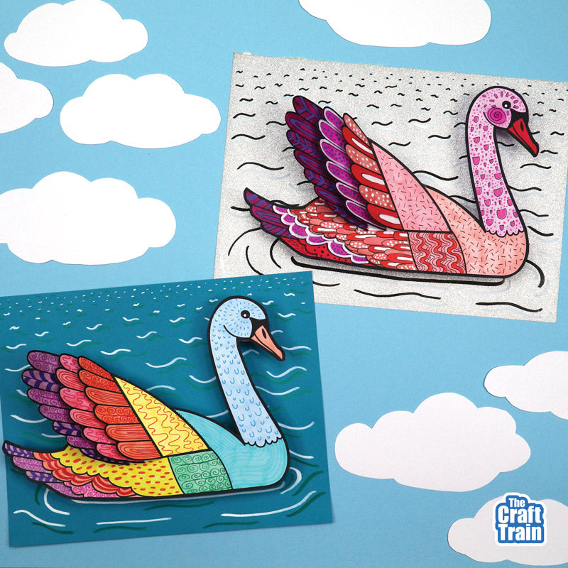 3D Pattern Art Swan