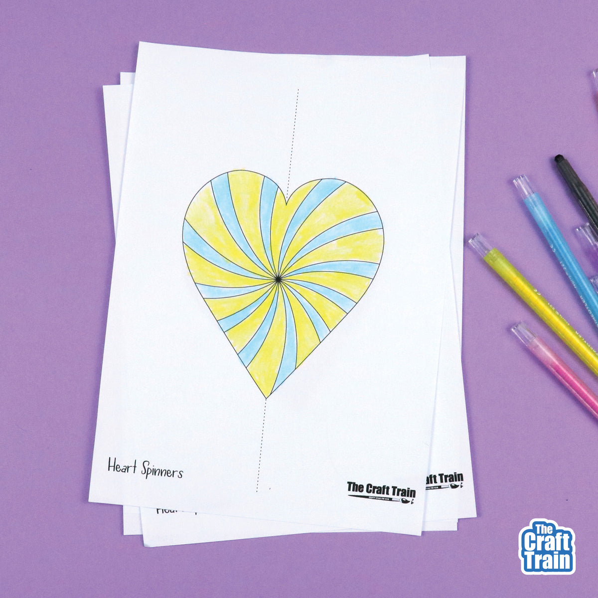 Paper Heart Spinner