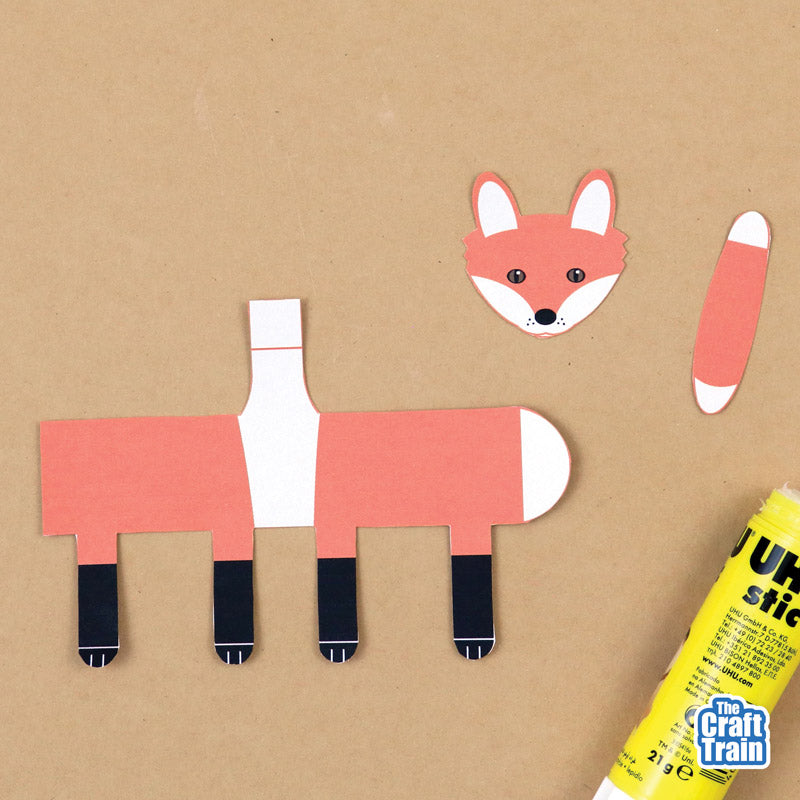 woodland animals paper play set