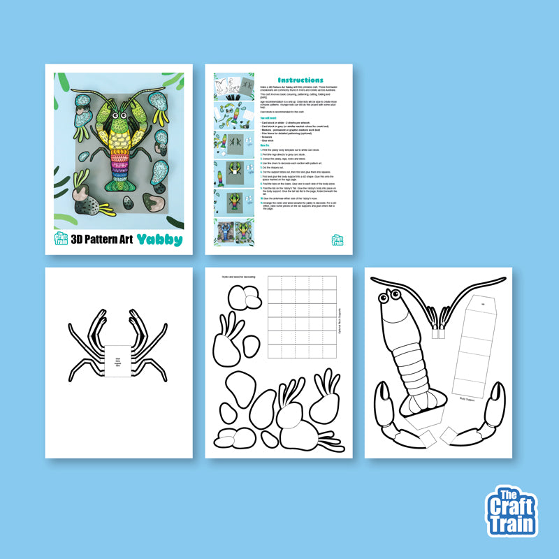 3D Pattern Art Yabby