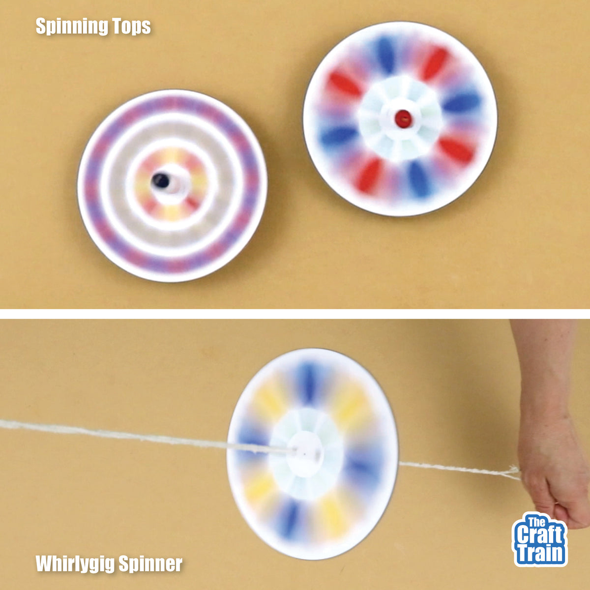 Colour-mixing tulip spinners