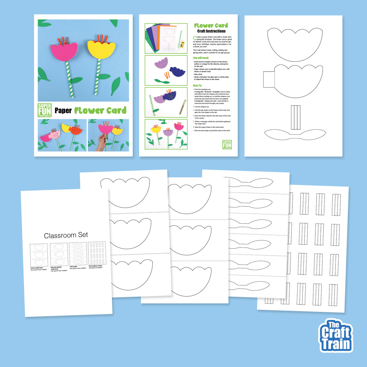 Paper flower card