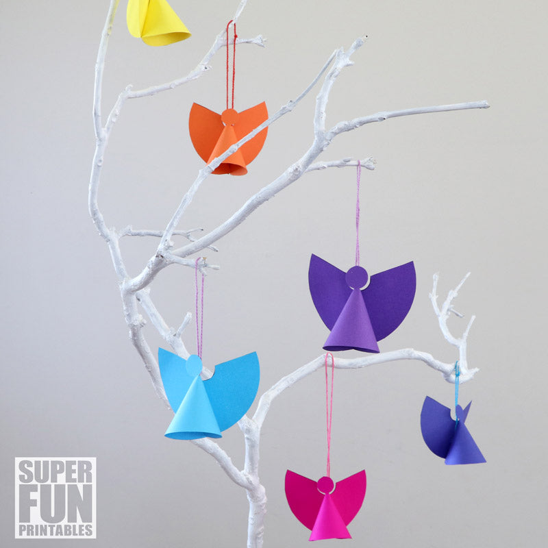 Mini paper angel ornaments – The Craft Train Shop